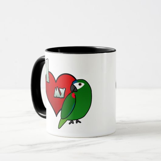 Mug J'aime l'ara de mon Hahn (Devant gauche)