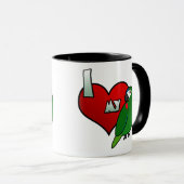 Mug J'aime l'ara de mon Hahn (Devant droit)