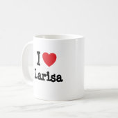 Mug J'aime Larisa heart T-Shirt (Devant gauche)