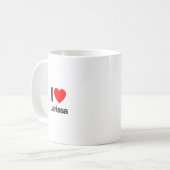 Mug j'aime larissa (Devant gauche)