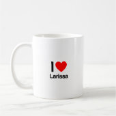 Mug j'aime larissa (Gauche)