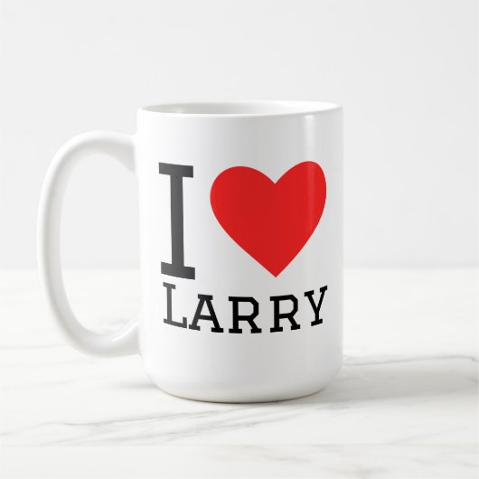 Mug J'aime larry (Gauche)