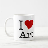 Mug J'aime l'art (de coeur d'I) (Gauche)