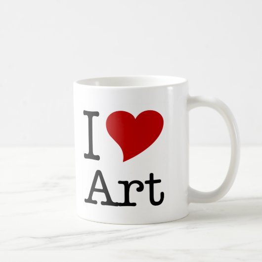 Mug J'aime l'art (de coeur d'I) (Droite)