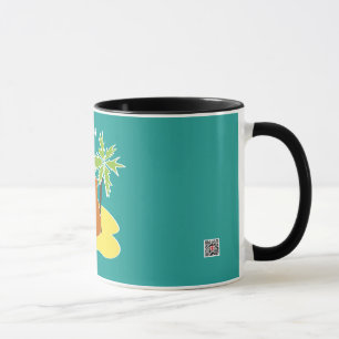 Mug J'aime l'art de plage tropical des capybaras