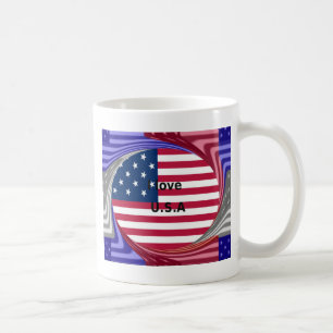 Mug J'aime l'art en spirale U.S.A. : Impression d'art