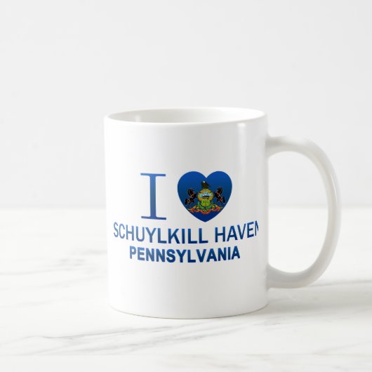 Mug J'aime l'asile de Schuylkill, PA (Droite)