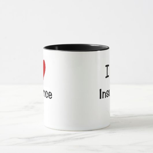 Mug J'aime l'assurance - assurance de coeur d'I (Centre)