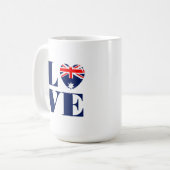 Mug J'aime l'Australie (Devant gauche)