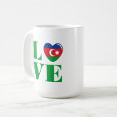 Mug J'aime l'Azerbaïdjan (Devant gauche)