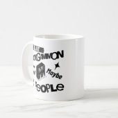 Mug J'Aime Le Backgammon Et Peut-Être 3 Personnes Drôl (Devant gauche)