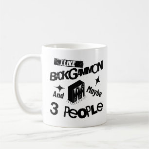 Mug J'Aime Le Backgammon Et Peut-Être 3 Personnes Drôl