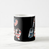 Mug J'aime le barbecue, patriotique américain (Centre)