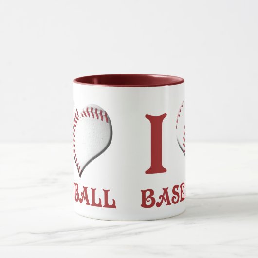 Mug J'Aime Le Baseball (Centre)