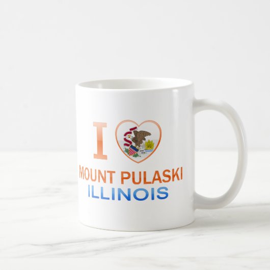 Mug J'aime le bâti Pulaski, IL (Droite)