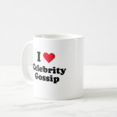 Mug J'aime le bavardage de célébrité (Devant gauche)