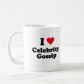 Mug J'aime le bavardage de célébrité (Gauche)