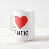 Mug J'aime le Bénin (Devant gauche)