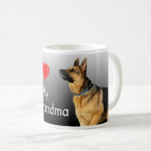 Mug J'aime le berger allemand de grand-maman (Devant droit)