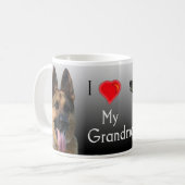 Mug J'aime le berger allemand de grand-maman (Devant gauche)