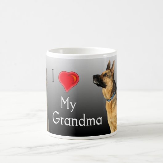Mug J'aime le berger allemand de grand-maman (Centre)