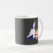 Mug J'aime le boeuf salé avec le drapeau de Terre-Neuv (Devant droit)
