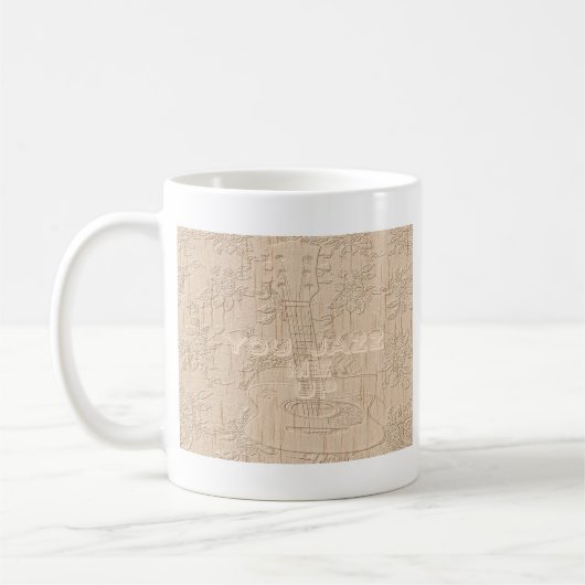 Mug J'aime le bois brun Hakuna Matata (Gauche)