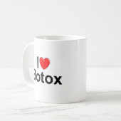 Mug J'aime le botox (de coeur) (Devant gauche)