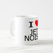 Mug J'aime le bruit de jet (Devant gauche)