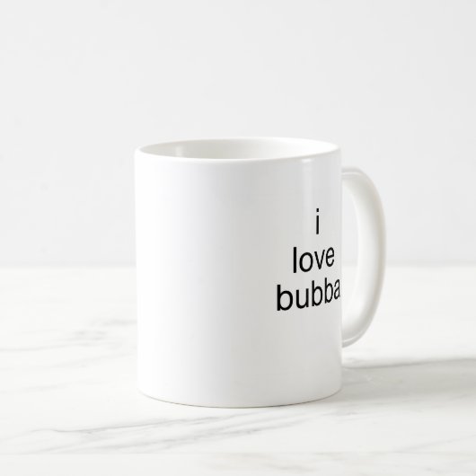 Mug j'aime le bubba (Devant droit)