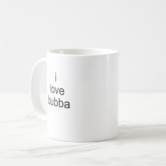 Mug j'aime le bubba (Devant gauche)