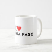 Mug J'aime le Burkina Faso (Devant droit)