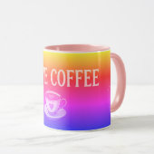 Mug J'aime le café Coloré (Devant droit)