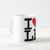 Mug J'aime le café de livre T/tasse de thé (Devant gauche)