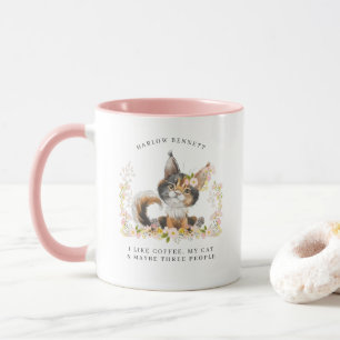 Mug J'Aime Le Café, Mon Chat & 3 Personnes   Monogramm