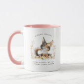 Mug J'aime le café, mon chat et 3 personnes | Monogram (Gauche)