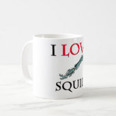 Mug J'aime le calmar (Devant gauche)