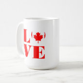 Mug J'aime le Canada (Devant gauche)
