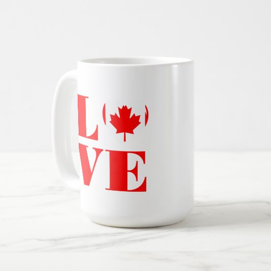 Mug J'aime le Canada (Devant gauche)