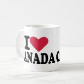 Mug J'aime le Canada (Devant gauche)