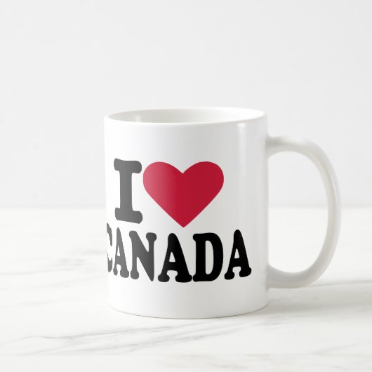 Mug J'aime le Canada (Droite)
