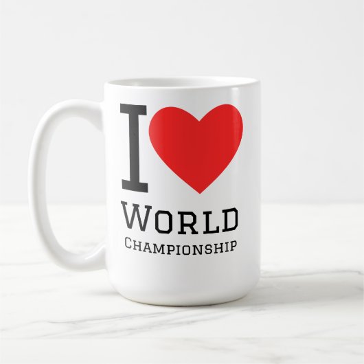 Mug J'aime le championnat du monde (Gauche)