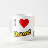 Mug J'Aime Le Chaos ! Coupe du café (Devant gauche)