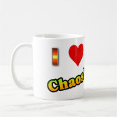 Mug J'Aime Le Chaos ! Coupe du café (Gauche)