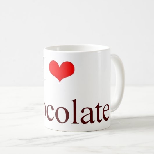 Mug J'aime le chocolat (Devant droit)