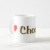 Mug J'aime le chocolat (Devant gauche)