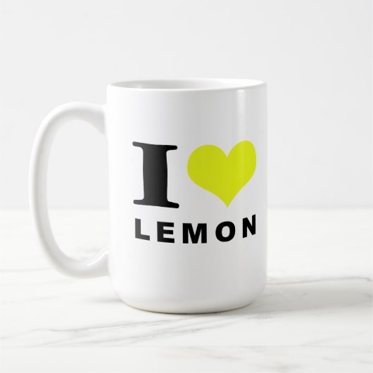 Mug J'aime le citron (Gauche)