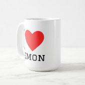 Mug J'aime le citron (Devant gauche)