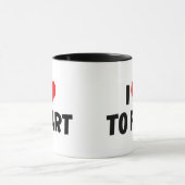 Mug J'aime le cœur à péter (Centre)