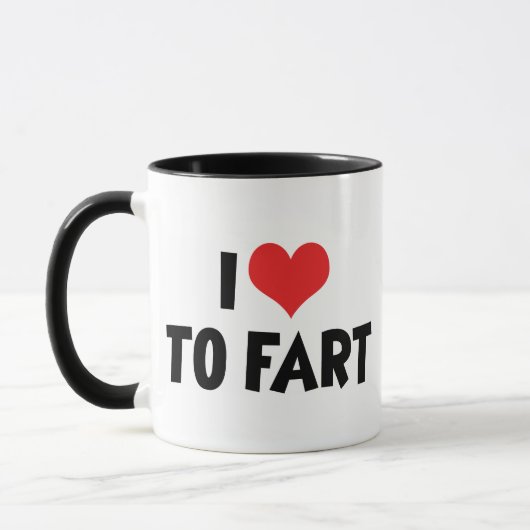 Mug J'aime le cœur à péter (Gauche)